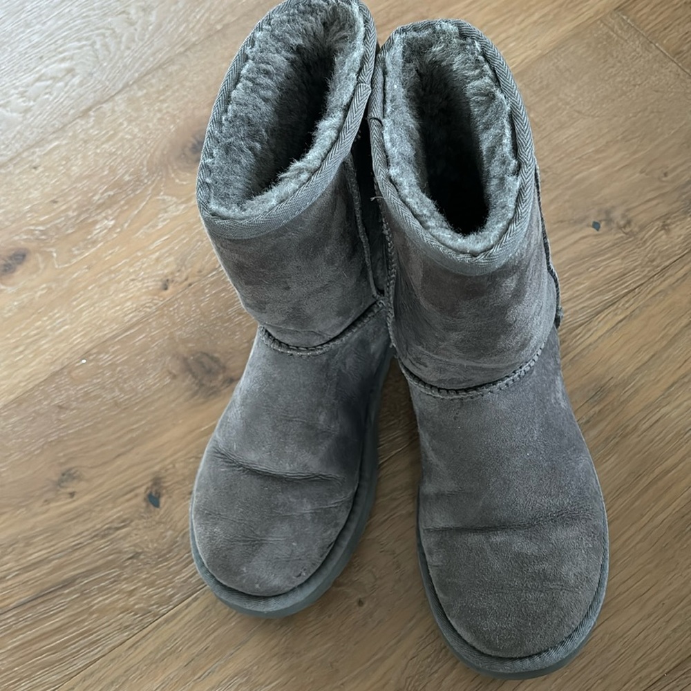 Women’s grey UGG Boots size 7 for sale.